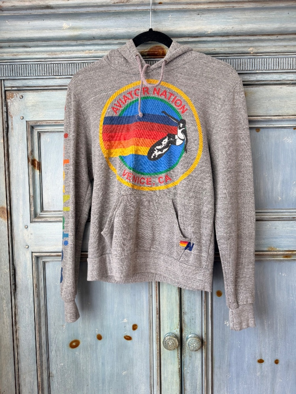 Aviator Nation Venice Hoodie in Heather Gray size XS